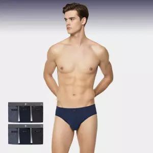 JD 남성 모달 스트라이프 스판 삼각 3매입 1S+1S JHMPBZ03
