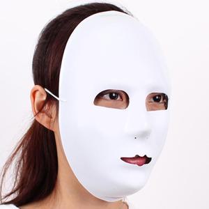 흰색 얼굴가면 5개 파티 변장 무도회 댄스 탈 머리띠