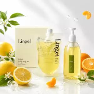 린겔 비타민 퍼퓸 바디워시 약산성 레몬샤워 500ml+500ml