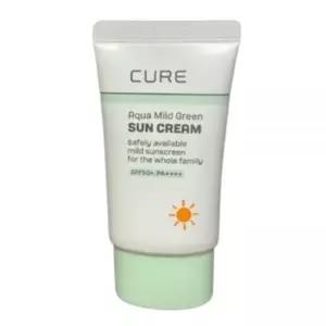 김정문알로에 큐어 아쿠아 마일드 그린 선 크림 40ml 순둥선크림