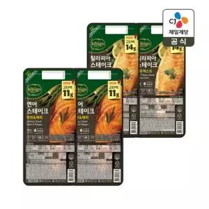 CJ제일제당 비비고 연어 스테이크 60g x2개+틸라피아 스테이크 70g x2개