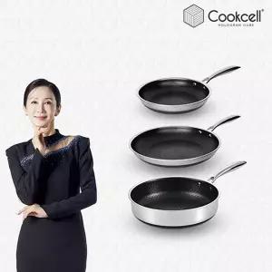 [블랙큐브] 쿡셀 블루 다이아몬드 IH 홀로그램팬 3종세트