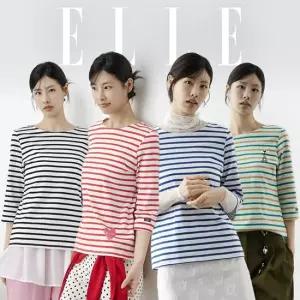 [엘르]여성 스트라이프 티셔츠 4종