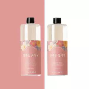 코코도르 디퓨저 리필 500ml 2개 + 리드스틱 5P 대용량 실내방향제 양재동꽃시장향