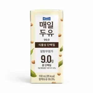 매일두유 99.9 플레인 190ml, 48팩