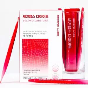 [세컨랩스] 체지방 감소 6중 기능성 다이어트 스틱 (4.3g x 30포) 4박스 (60일분)