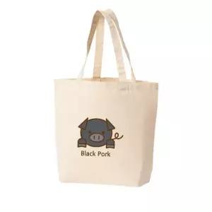 에코백 BLACK PORK 흑돼지 제주를 담은 돼지 토트백 에코백