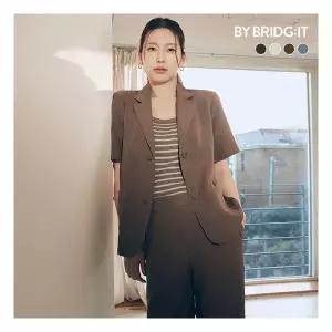 바이브리짓 26SS 링클프리 썸머 셋업 4종자켓슬리브리스하프팬츠롱팬츠 1235625