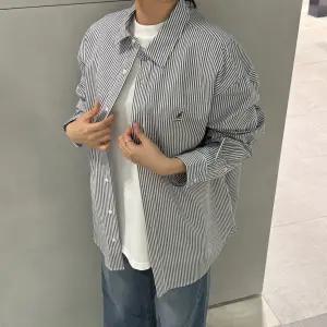 [국내정식매장] 캉골 티셔츠 Kangol 에센셜 스트라이프 셔츠 7074 차콜
