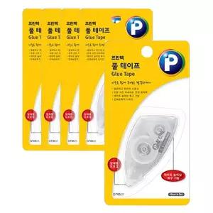 프린텍 롤타입 테이프 5P 접착 글루 풀테이프 양면