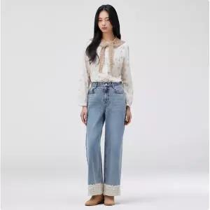갤러리아 [써스데이아일랜드] 2026 S/S  코튼 아일렛 스카프 (T262MSF135W)