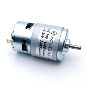 RS-775 DC 12V 24V 36V 48V 60V 듀얼 볼 베어링 모터 3400RPM 10000RPM 전동 공구
