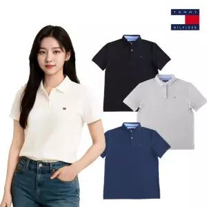 타미힐피거 남녀공용 여름 PK 반팔 카라티셔츠 7803120
