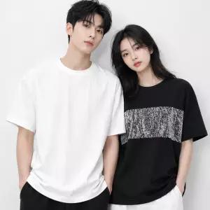 2ea TLB 아이스린넨 남녀공용 반팔 티셔츠 오버핏 커플티