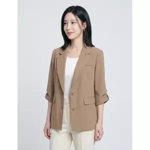 [꼼빠니아]핀턱 슬리브 7부 버튼 자켓 CU24JK2132434A_P423378971