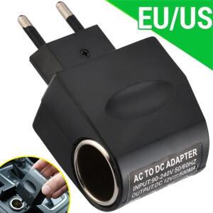 차량용 시거잭 어댑터 AC 220V to DC 12V EU US 플러그 변환기 벽면 전원 소켓 자동차 액세서리