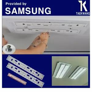 태광 LED모듈 리폼 50W 540x70 SA 2개 KC 6500K 방등 주방 거실 교체 세트