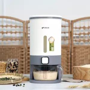 키친아트 대용량 10kg 원터치 쌀 보관통 잡곡 사료 현미