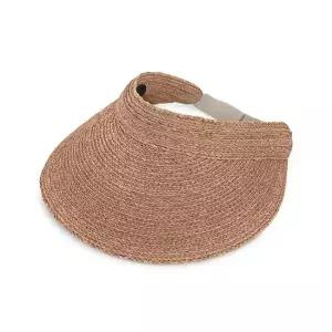 헬렌카민스키 MUST IT_여성 커스틴 바이저 썬캡 라피아 모자 R1) 50305 NOUGAT)