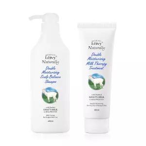 레이비 산양유 두피밸런싱 샴푸 470ml+밀크테라피 트리트먼트 220ml 2종 세트