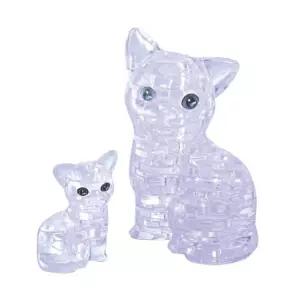 3D입체퍼즐 - 고양이(투명) (크리스탈퍼즐) 크리스탈퍼즐 입체퍼즐 3d퍼즐