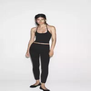 자라 ZARA 여성 심리스 홀터넥 탑 - 블랙 5063/315/800327117