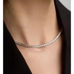 [로이드](김해점)실버 테니스 목걸이 3MM 42CM (M) LLNS50342S