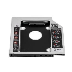 UnionSine 9.0 12.7mm HDD 캐디 SATA 용 노트북 CD DVD-ROM Optibay SSD 케이스 하드 디스크 드라이브 어