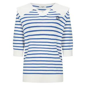 [레코브] 스트라이프 세일러카라 7부 니트(LC61D8KN554X)