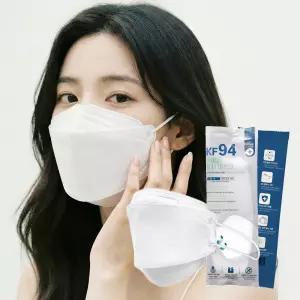한스웰 국산 KF94마스크 100매 대형 황사 한마음 마스크 미세먼지 흰색