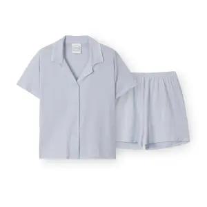 여성 F046 멜리블루 반소매 상하 OR25MFBEF046