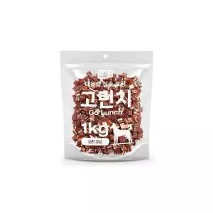 반려견간식 테비 고런치 오리 큐브 1kg 강아지 대용량 실속 간식