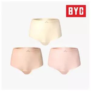 BYC 여성 60수 면스판 맥시 3p 삼각팬티 단색 WNS5070