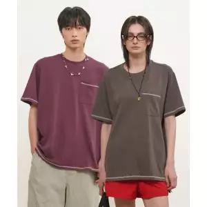 제너럴아이디어 GENERALIDEA UNI 스티치 포인트 포켓 티셔츠 3COL GF1UTS008 GF1UTS008 494940