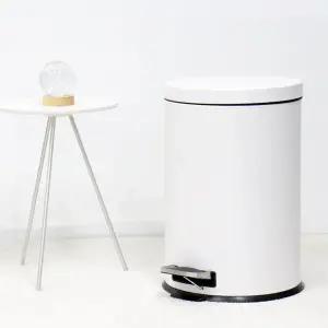 [팬물산]이지라이프 심플리 무소음 휴지통 20L 화이트