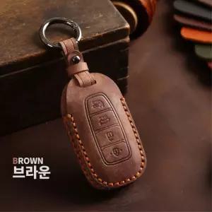 그랜져IG 스마트키케이스 가죽 키홀더 차키열쇠고리