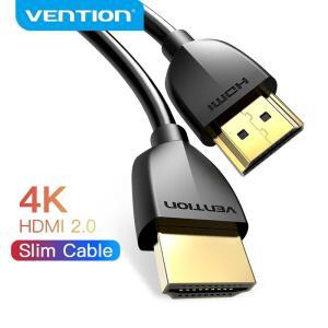 USB C to HDMI 케이블Xiaomi Mi Box PS4 용 Vention 4K 슬림 HDMI 호환 케이블 1m 2m 금도금 포트 1080P 3D
