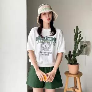 [핑크시슬리] 올웨이즈 빈티지 박스 반팔 맨투맨