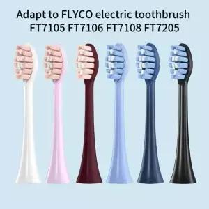 FLYCO FT7105/FT7106/FT7108/FT7205/TH01 전동 칫솔 교체 헤드 소프트 브리스톨 노즐 4-16pcs
