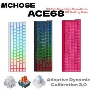 MCHOSE ACE 68 마그네틱 스위치 게이밍 키보드 홀 이펙트 빠른 트리거 프로그래머블 RGB 8K Hz DKS/MT/TGL/