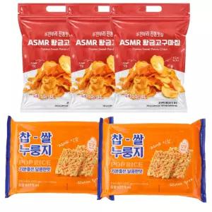 ASMR 황금고구마칩 230g x 3봉 + 찹쌀누룽지 스위트 288g x 2봉