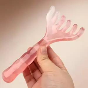 BS 포크형 두피괄사 얼굴 머리 바디 마사지 승모근 림프순환 지압 마사지기
