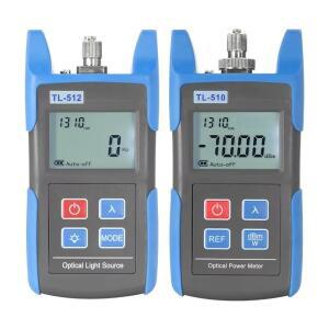FTTH 세트 광 파워 미터 TL510 -70 + 10dBm 및 광 광원 TL512 FTTH 광 멀티 미터 광섬유 장비 도구