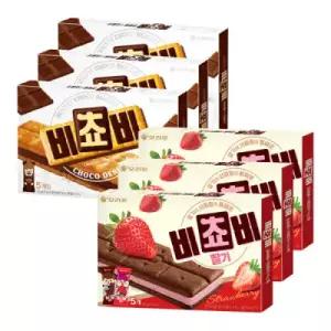 오리온 비쵸비 초코 5P 125g 3박스 + 딸기 5P 125g 3박스