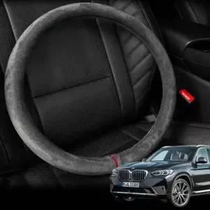 BMW X3 핸들커버 스웨이드 원단 자동차 핸들커버 핸들커버