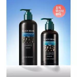 NATURE REPUBLIC [SET] 블랙빈 대용량 탈모증상 개선 샴푸 총 820ml (520ml+300ml) 2270519