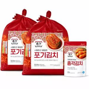 대상 종가 중부식 포기김치 10.4kg + 총각김치 400g
