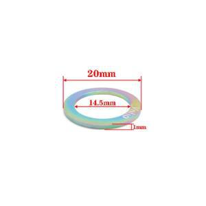 VNlio 자전거 페달 와셔 외경 20mm 내경 14.5mm 두께 1MM MTB 도로 액세서리에 적합