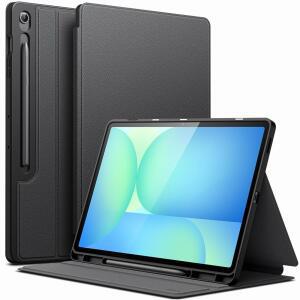 삼성 갤럭시 S10 FE PLUS S10 1인치 멀티 커버 슬림 S펜 스탠드 홀더 뷰잉 보호 태블릿 폴리오 FE 앵글 블랙 JETECH 케이스 13