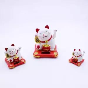 (쓰리몰) 행운을 불러오는 복고양이 장식품 (대 중)